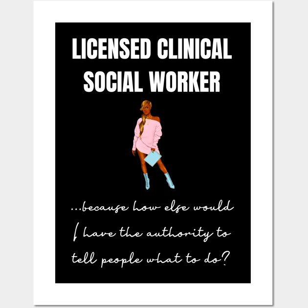 Black Social Worker Wall Art by Chey Creates Clothes